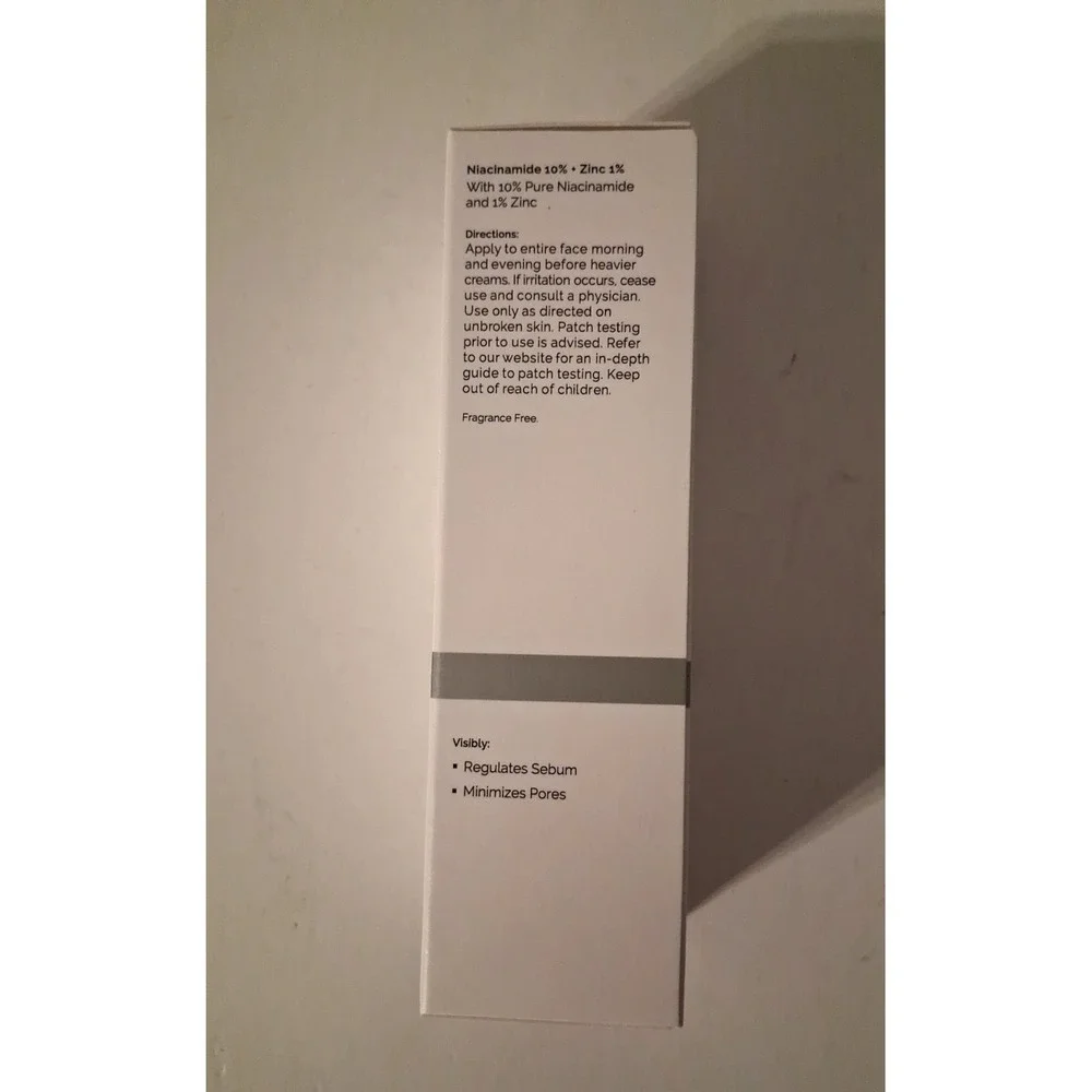 The Ordinary Niacinamide 10% + Zinc 1% Smoothing Serum for Blemish-Prone Skin